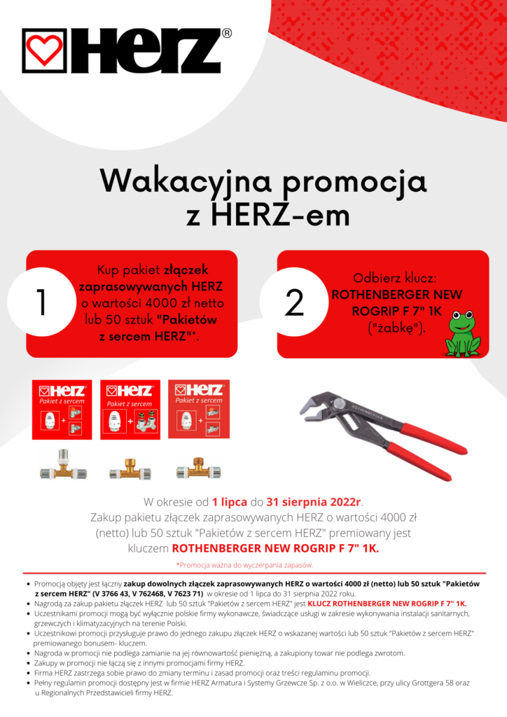 Plakat "Wakacyjna promocja z HERZ-em"